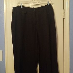 Loft black linen pants